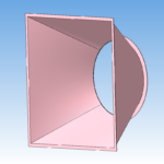 3D модель диффузор вентиляционный