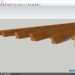 3D модель деревянной раскладки