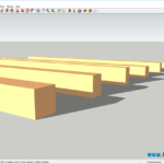 3D модель деревянного бруса