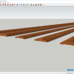 3D модель наличника деревянного