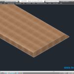 3D модель деревянного навеса