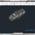 3D модель муфты прямой латунной