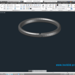 3D модель кольца технического с замком