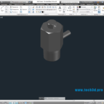 3D модель регулируемого выпускного клапана
