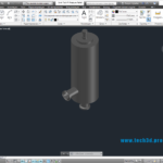 3D модель клапана сброса давления воздуха